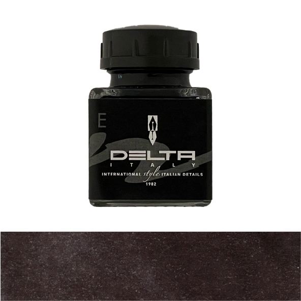 Delta Ink Colors - Fountain Pen Ink - 08 Nero Vesuvio 0.9 Oz