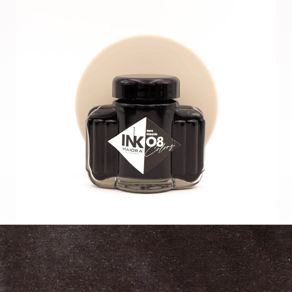 Maiora Ink Colors - Inchiostro Stilografico - 08 Nero Vesuvio 67ml